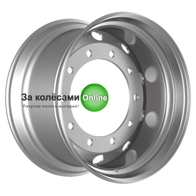 Kronprinz/Accuride 10/335/281/0 11,75x22,5/10x335 ET0 D281 M22 Silver (RZB36606OE) alive (9,8 мм) п/прицепы 5 500 кг внеш.