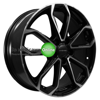 Khomen Wheels KHW1816 (Kodiaq/Tiguan/Audi Q3) 7x18/5x112 ET43 D57,1 Black-FP