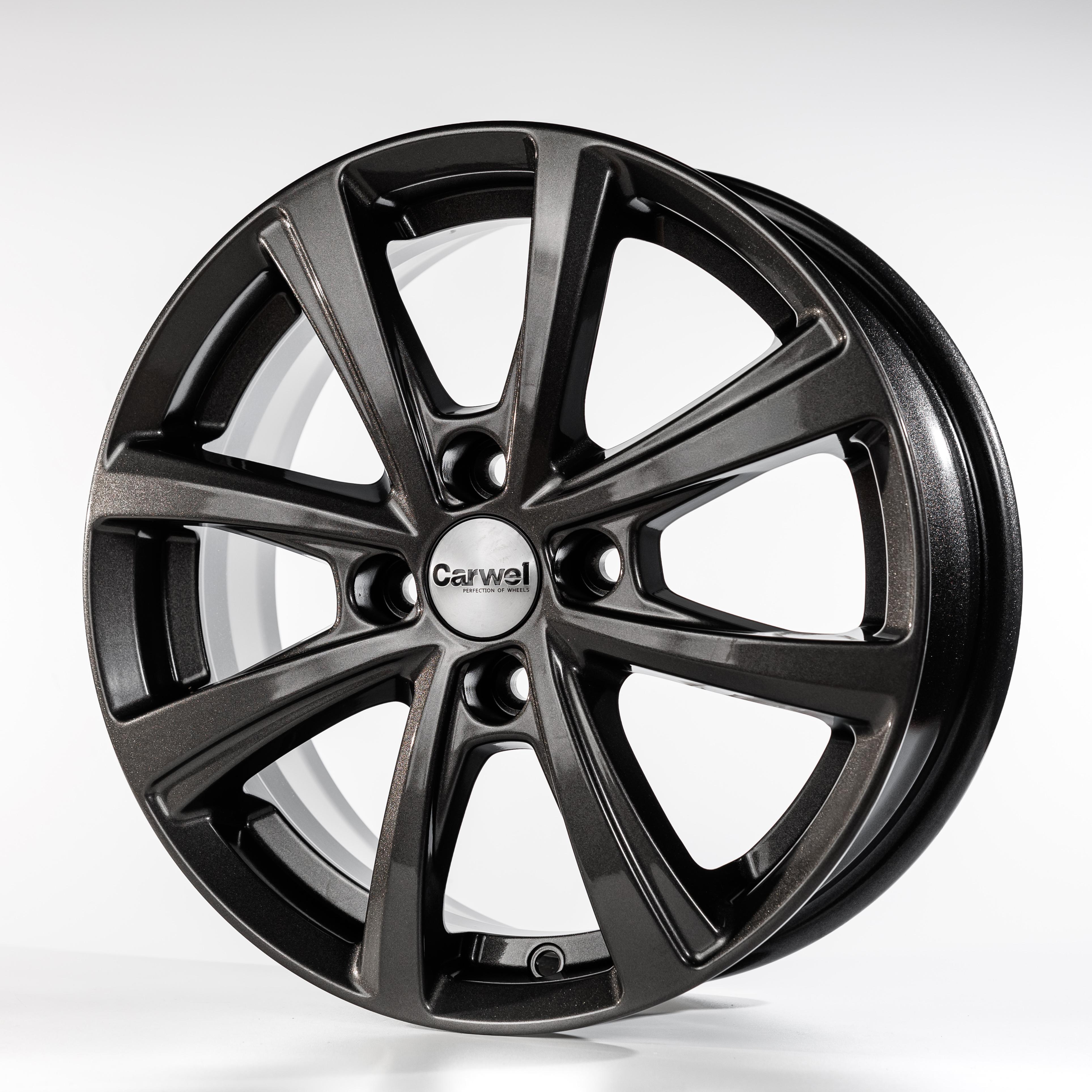Carwel Акуш 6x15/4x100 D60.1 ET37 Серый матовый