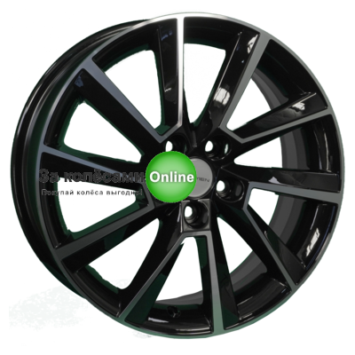 Khomen Wheels KHW1604 (Prius) 6x16/5x100 ET40 D54,1 Black-FP