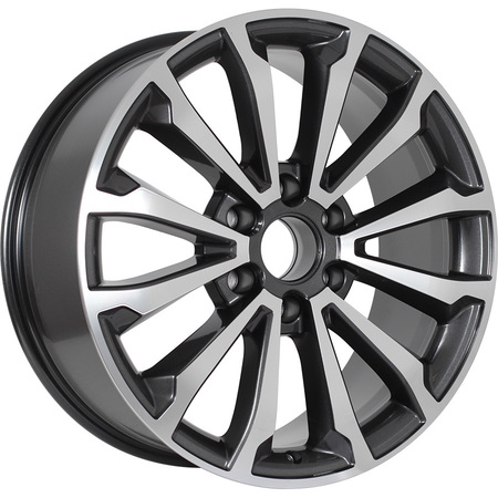 СКАД Premium Series КР006 (20_TANK 500) 8.5x20/6x139.7 D100.1 ET33 Серый глянцевый с полированной лицевой частью