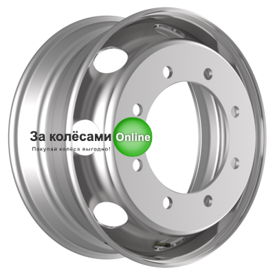 Kronprinz/Accuride 8/275/221/136 6,75x19,5/8x275 ET136 D221 M20 Silver (RZB35654OE) (10,5 мм) КАМАЗ-4308, иномарки 2 500 кг внутр.