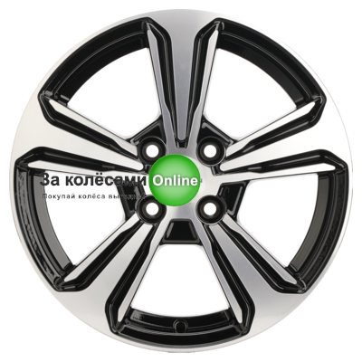 Khomen Wheels KHW1502 (Rio/Solaris) 6x15/4x100 ET48 D54,1 Black-FP