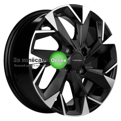 Khomen Wheels KHW1508 (Lada Granta) 6x15/4x98 ET35 D58,6 Black-FP