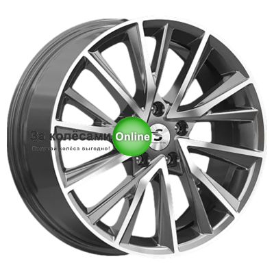 Premium Series КР010 (Kodiaq) 7,5x18/5x112 ET40 D57,1 Diamond Gloss Graphite