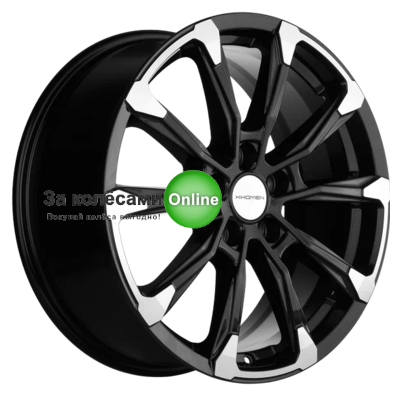 Khomen Wheels KHW1808 (Murano) 7,5x18/5x114,3 ET50 D66,1 Black-FP