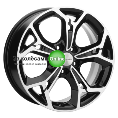 Khomen Wheels KHW1702 (Evolute i-Joy) 7x17/5x110 ET40 D67,1 Black-FP