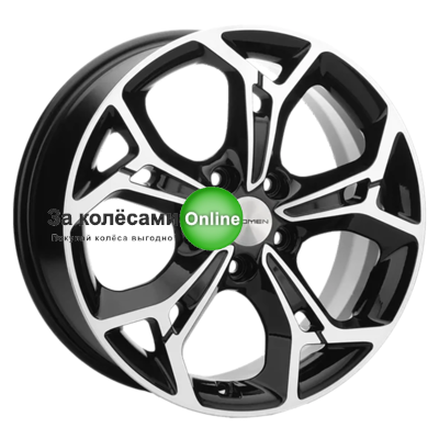 Khomen Wheels KHW1702 (DFM AX 7) 7x17/5x108 ET43 D65,1 Black-FP