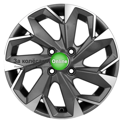 Khomen Wheels KHW1508 (Cobalt) 6x15/4x100 ET39 D56,6 Gray-FP