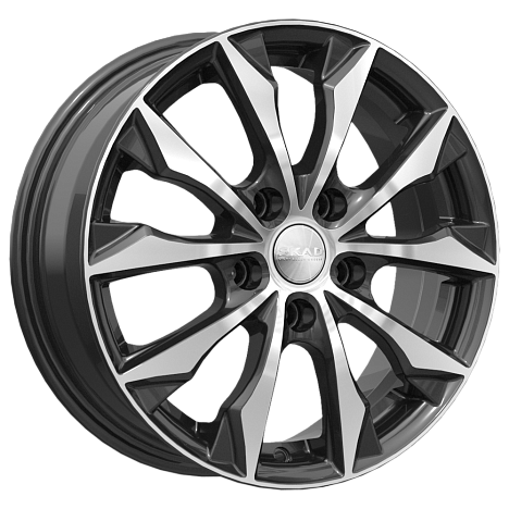 Скад Нагоя 6x16/4x100 D60.1 ET50 Чёрный глянцевый с полированной лицевой частью