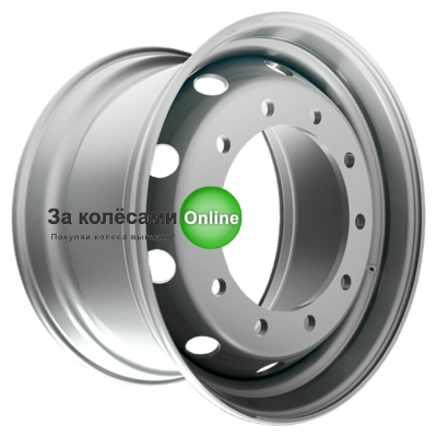Kronprinz/Accuride 10/335/281/120 11,75x22,5/10x335 ET120 D281 M22 Silver (RZB36607OE) alive (13,5 мм) п/прицепы, передняя ось грузовика 5 500 кг внеш.