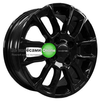 Khomen Wheels KHW1406 (Solaris/Logan/Rio) 5,5x14/4x100 ET43 D67,1 Black