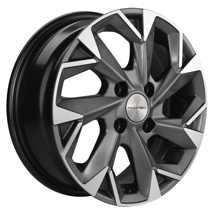 Khomen Wheels KHW1402 5.5x14/4x100 D60.1 ET43 Gray-FP
