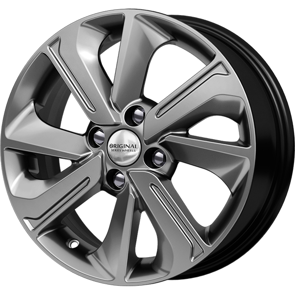 Скад KL-319 6x15/4x100 D54.1 ET46 Темно-серый цвет с перламутровыми оттенками