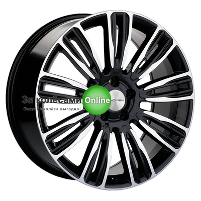 Khomen Wheels KHW2004 (Velar) 8,5x20/5x108 ET45 D63,4 Black-FP