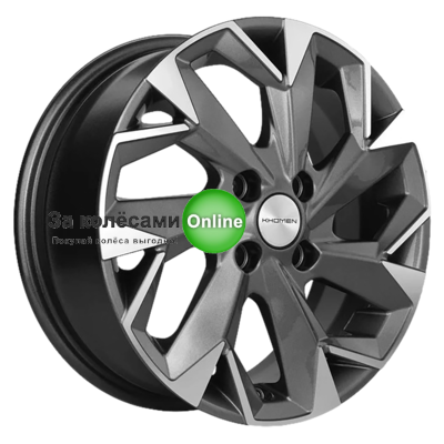 Khomen Wheels KHW1402 (Accent/Getz/i20) 5,5x14/4x100 ET38 D67,1 Gray-FP