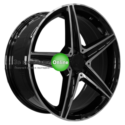 PDW 5261 8x19/5x112 ET35 D66,6 Gloss Black Machine Face ()