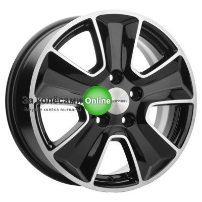Khomen Wheels KHW1601 (Mitsubishi) 6,5x16/5x114,3 ET46 D67,1 Black-FP