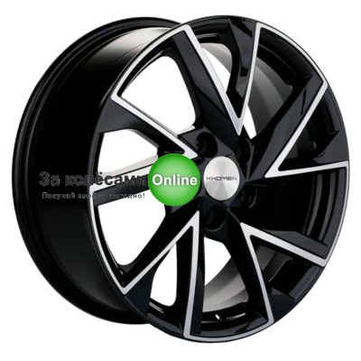 Khomen Wheels KHW1714 (Jac/Москвич 3) 7x17/5x108 ET40 D54,1 Black-FP