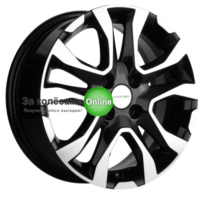 Khomen Wheels KHW1503 (Vesta) 6x15/4x100 ET50 D60,1 Black-FP