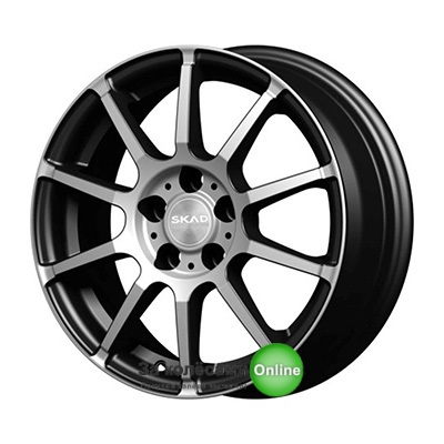 Скад Акита 6x15/4x100 D60.1 ET47 Черный матовый
