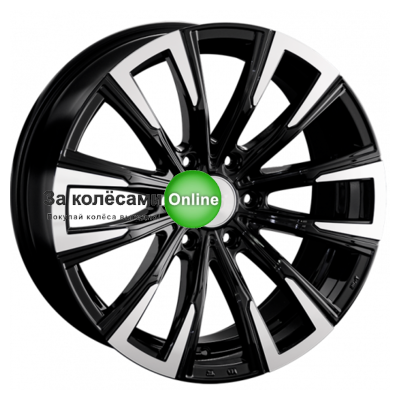 LS 812 8x20/6x139,7 ET30 D77,8 BKF (конус, Колпак+лого)