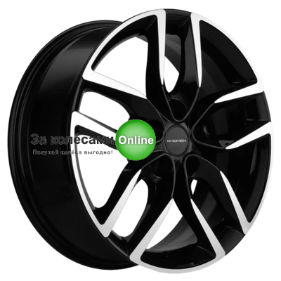 Khomen Wheels KHW1708 (Kodiaq/Tiguan) 6,5x17/5x112 ET38 D57,1 Black-FP