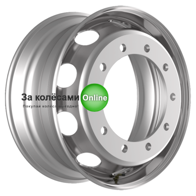 Kronprinz/Accuride 10/335/281/162,2 9x22,5/10x335 ET162,2 D281 M22 Silver (RZB15099OE) alive (12,8 мм) VOLVO, SСANIA, MERSEDES, KAMAZ 4 000 кг внеш.
