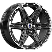 K&K Дистрикт 8x18/6x139.7 D100.1 ET36 Черный Бри