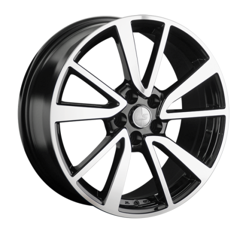 Колесный диск LS 1334 7.5x18/5x108 D60.1 ET33 Чёрный полностью полированный купить в Самаре фото №1