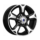 K&K Атлант 7x16/5x139.7 D108.5 ET35 Черный глянцевый с полированными элементами лицевой поверхности