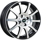 Megami MGM-2 6x15/4x100 D54.1 ET46 Чёрный полностью полированный