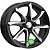 Скад Осака 6x15/4x100 D60.1 ET40 Черный матовый с полированным элементом
