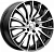 Скад Валенсия 7x18/5x114.3 D66.6 ET37 Чёрный глянцевый с полированной лицевой частью