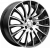 Колесный диск Скад Валенсия 7x18/5x114.3 D66.1 ET40 Чёрный глянцевый с полированной лицевой частью купить в Самаре фото №1