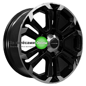 Khomen Wheels KHW1817 (LC Prado) 7,5x18/6x139,7 ET25 D106,1 Black-FP