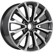 СКАД Premium Series КР006 (20_TANK 500) 8.5x20/6x139.7 D100.1 ET33 Серый глянцевый с полированной лицевой частью