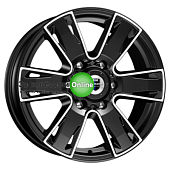 K&K Севенна (КС726) 7x17/6x139,7 ET33 D100,1 Алмаз черный