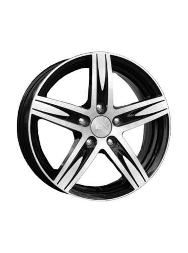 Колесный диск K&K Андорра 6.5x16/5x114.3 D67.1 ET45 Черный глянцевый с полированными элементами лицевой поверхности купить в Самаре фото №1