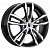K&K Samara 6x16/5x114.3 D67.1 ET50 Черный глянцевый с полированными элементами лицевой поверхности