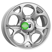 K&K Линкс (КС1057) 7x16/5x139,7 ET35 D108,5 Сильвер