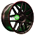 PDW L5424 8,5x19/5x130 ET38 D66,6 Satin Black Red Lip ()