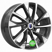 K&K Роквуд 7x17/5x100 D67.1 ET38 Темно-серебристый