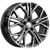 Скад Тибет 6.5x17/5x114.3 D66.6 ET37 Чёрный глянцевый с полированной лицевой частью