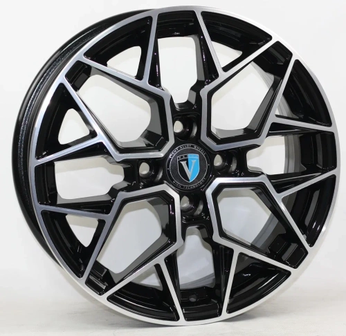 Колесный диск Venti 1420 5.5x14/4x98 D58.6 ET35 Глянцевый черный с полированной лицевой частью купить в Самаре фото №1