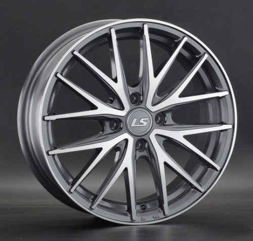 Колесный диск LS918 6x16/4x100 D60.1 ET41 Насыщенный темно-серый полностью полированный купить в Самаре фото №1