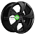 Khomen Wheels KHW1724 (Exeed LX) 7x17/5x108 ET33 D60,1 Black