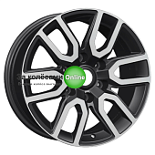 Khomen Wheels KHW1723 (JAC T6 Pickup) 8x17/6x139,7 ET30 D106,1 Black-FP