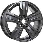 K&K Висмут 7x16/5x108 D67.1 ET33 Насыщенный темно-серый полностью полированный