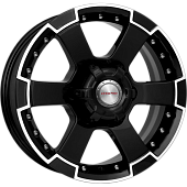 K&K М56 7x16/6x139.7 D67.1 ET38 Алмаз Черн